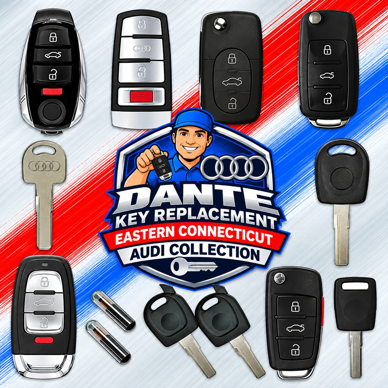 Audi advanced key fob and immobilizer programming on site.
