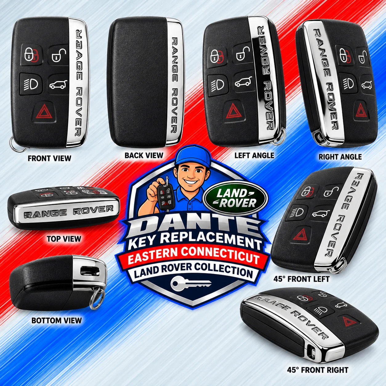 Land Rover smart key fob and remote programming.